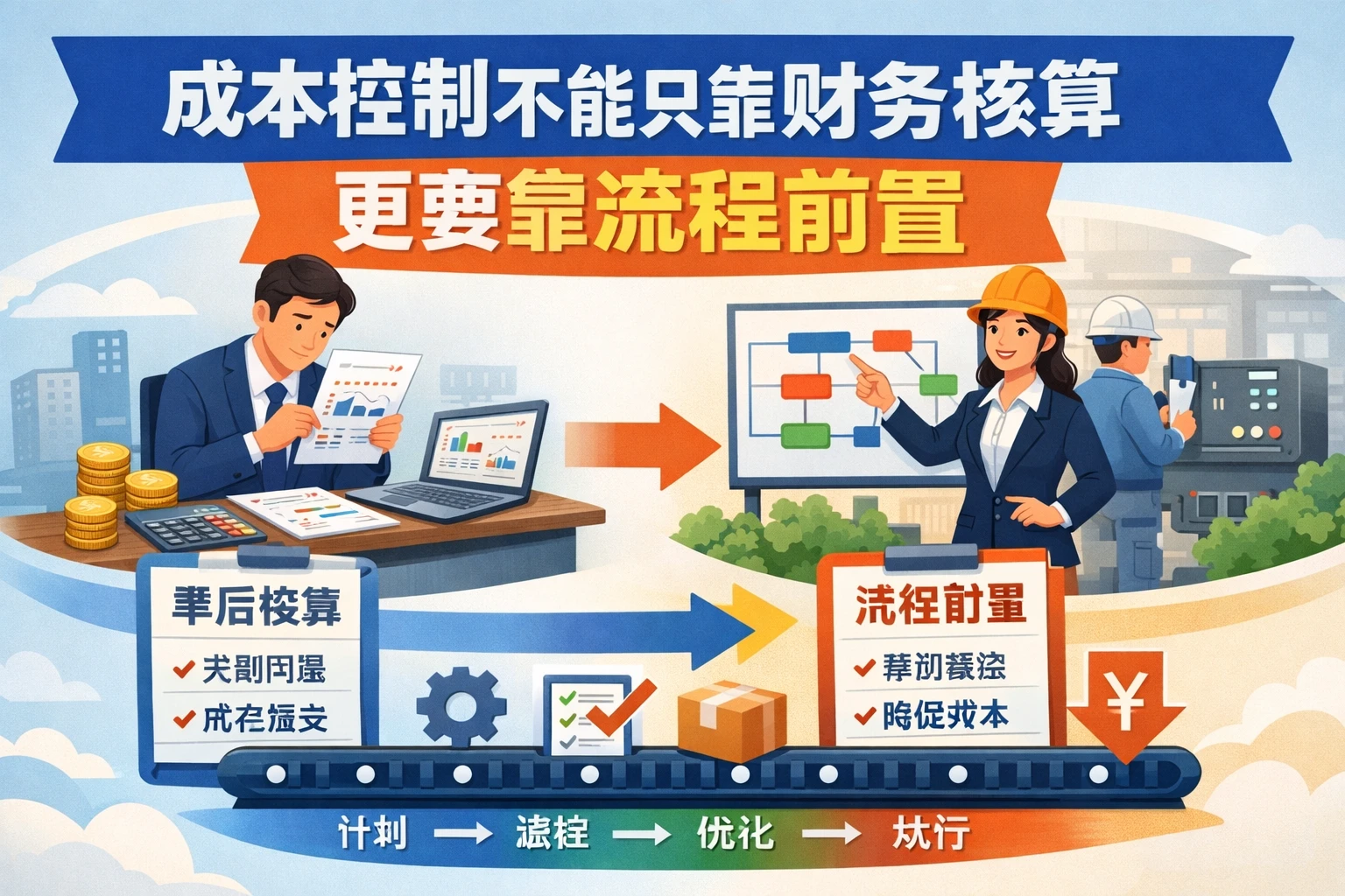 成本控制不能只靠财务核算，更要靠流程前置