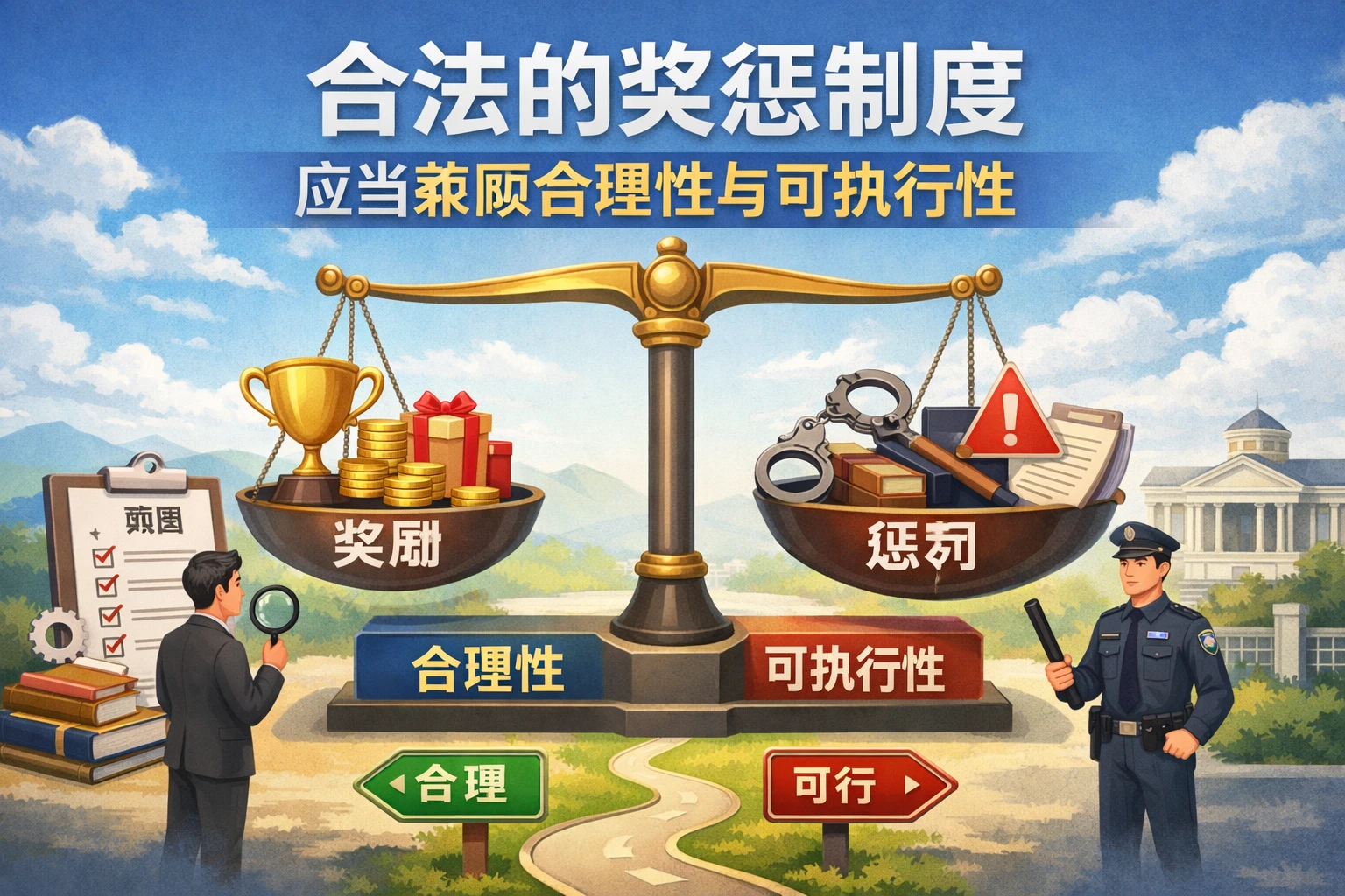 合法的奖惩制度，应当兼顾合理性与可执行性