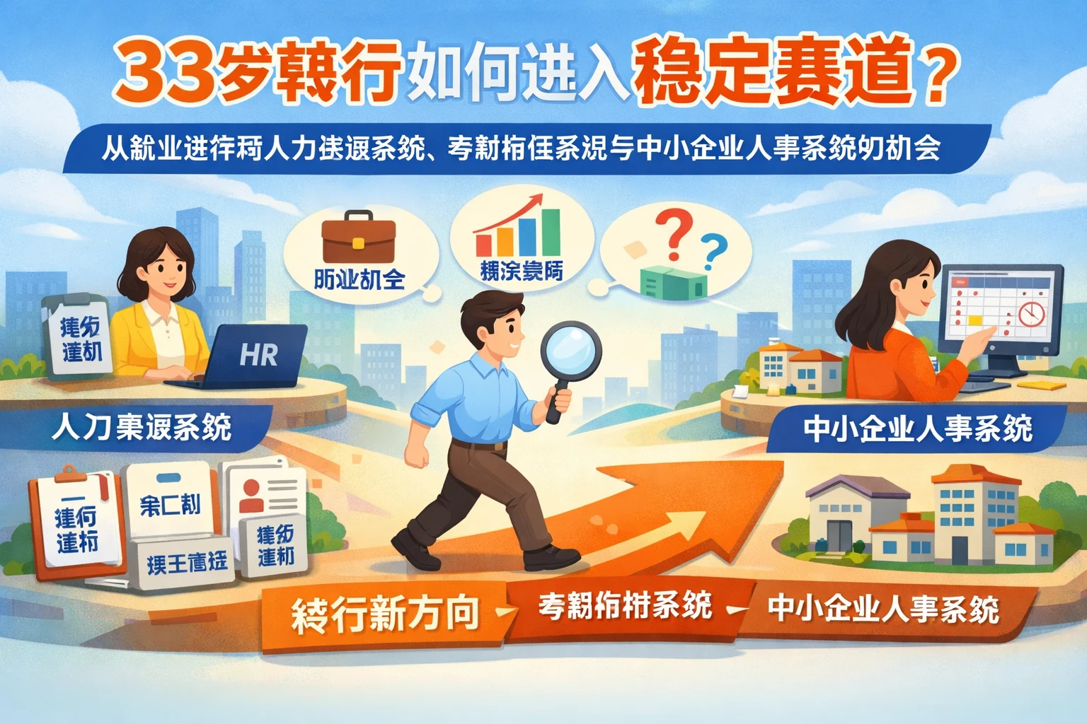 33岁转行如何进入稳定赛道？从就业选择看人力资源系统、考勤排班系统与中小企业人事系统的机会