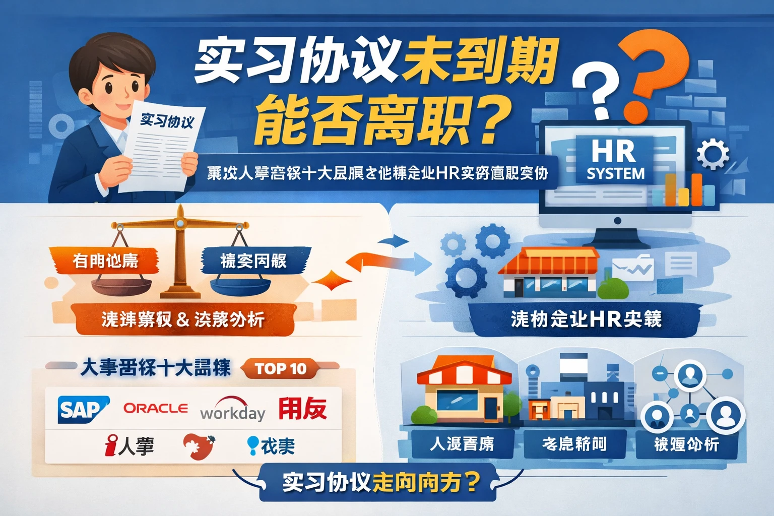 人力资源系统视角下，实习协议未到期能否离职？兼谈人事系统十大品牌与连锁企业HR系统管理实践