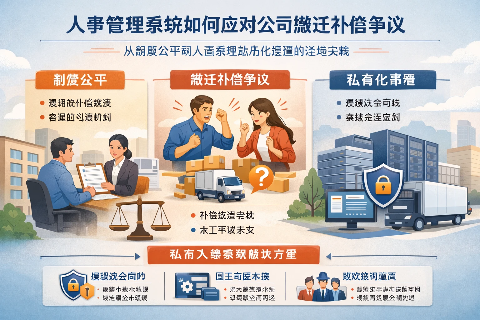 人事管理系统如何应对公司搬迁补偿争议：从制度公平到人事系统私有化部署的落地实践