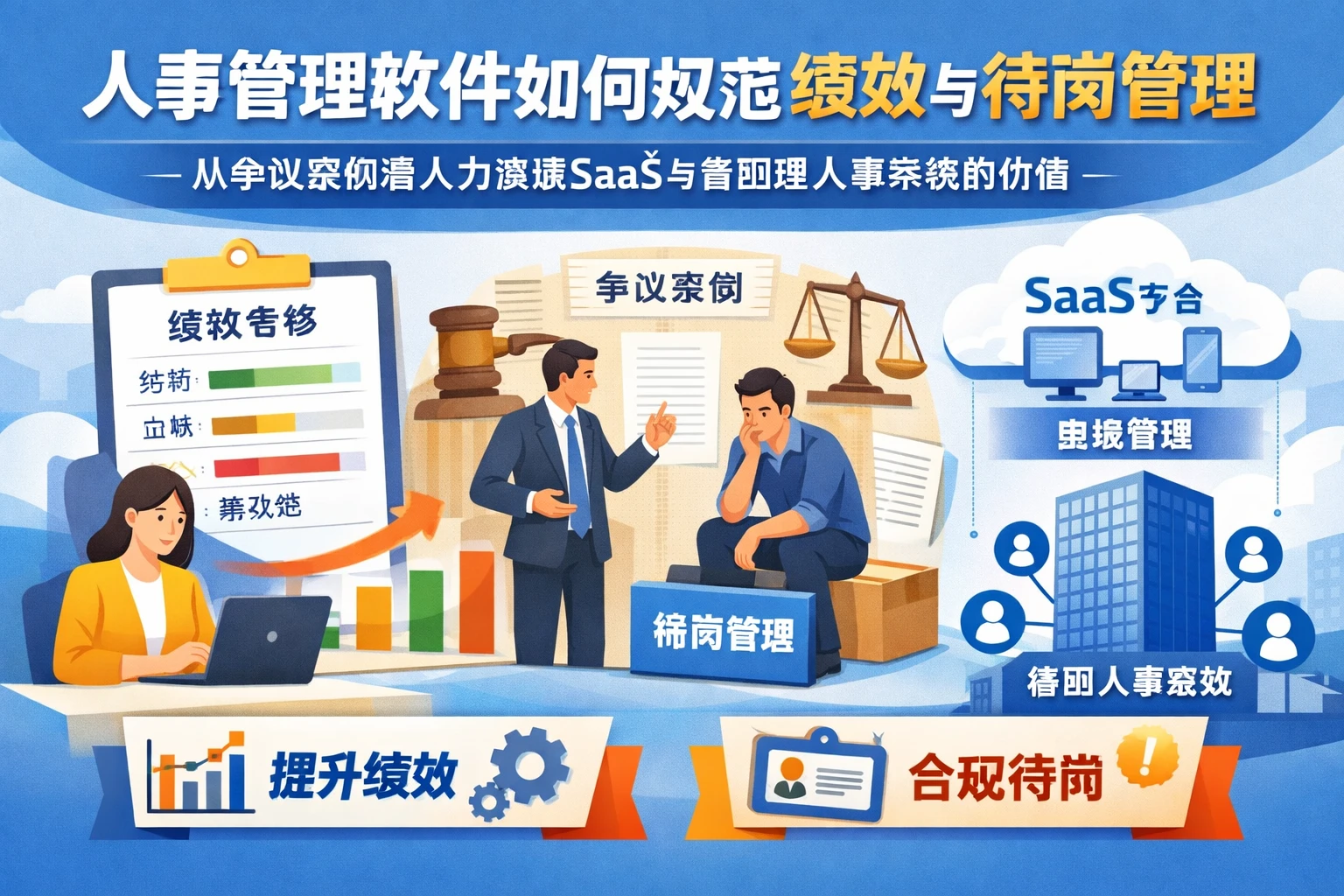 人事管理软件如何规范绩效与待岗管理：从争议案例看人力资源SaaS与集团型人事系统的价值