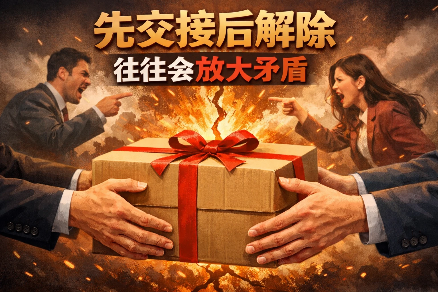 先交接后解除，往往会放大矛盾