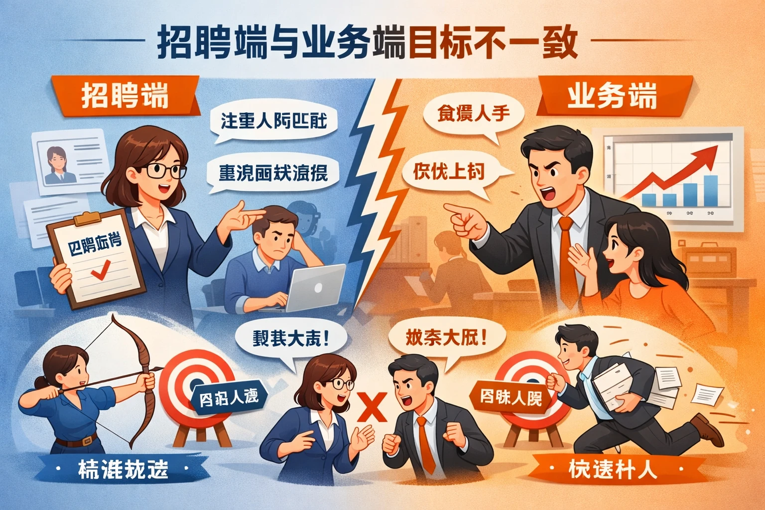 招聘端与业务端目标不一致