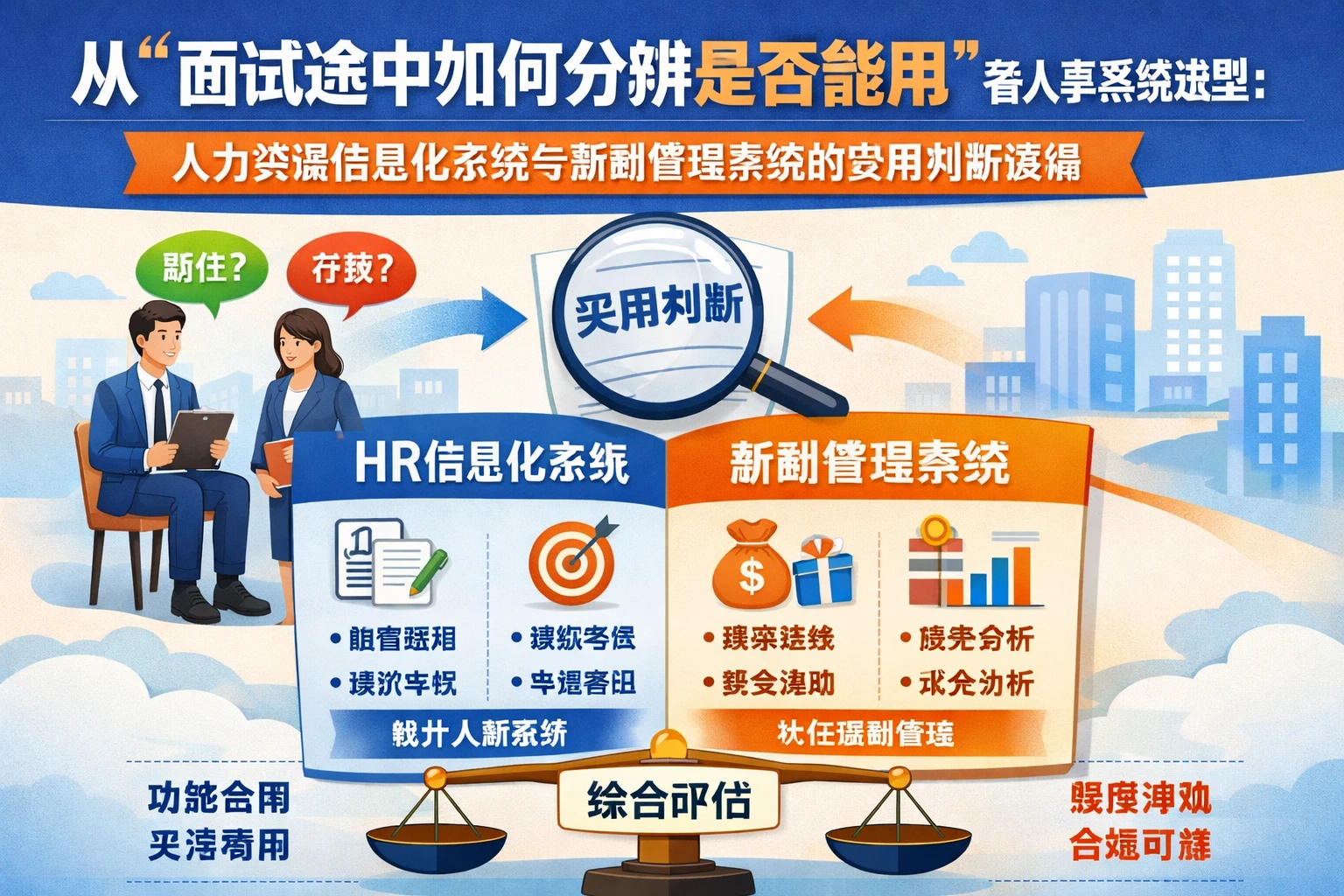 从“面试途中如何分辨是否能用”看人事系统选型：人力资源信息化系统与薪酬管理系统的实用判断逻辑
