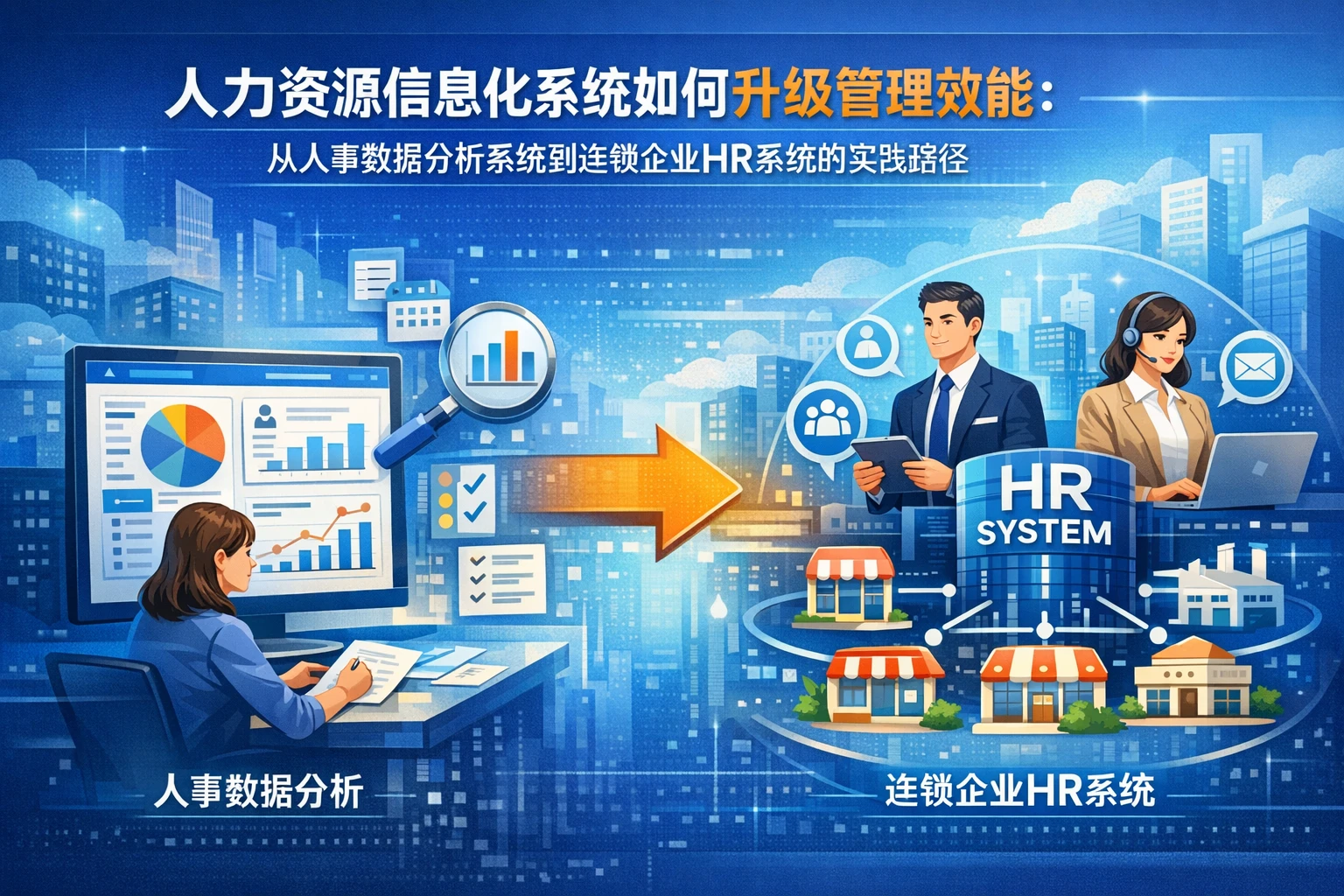 人力资源信息化系统如何升级管理效能：从人事数据分析系统到连锁企业HR系统的实践路径