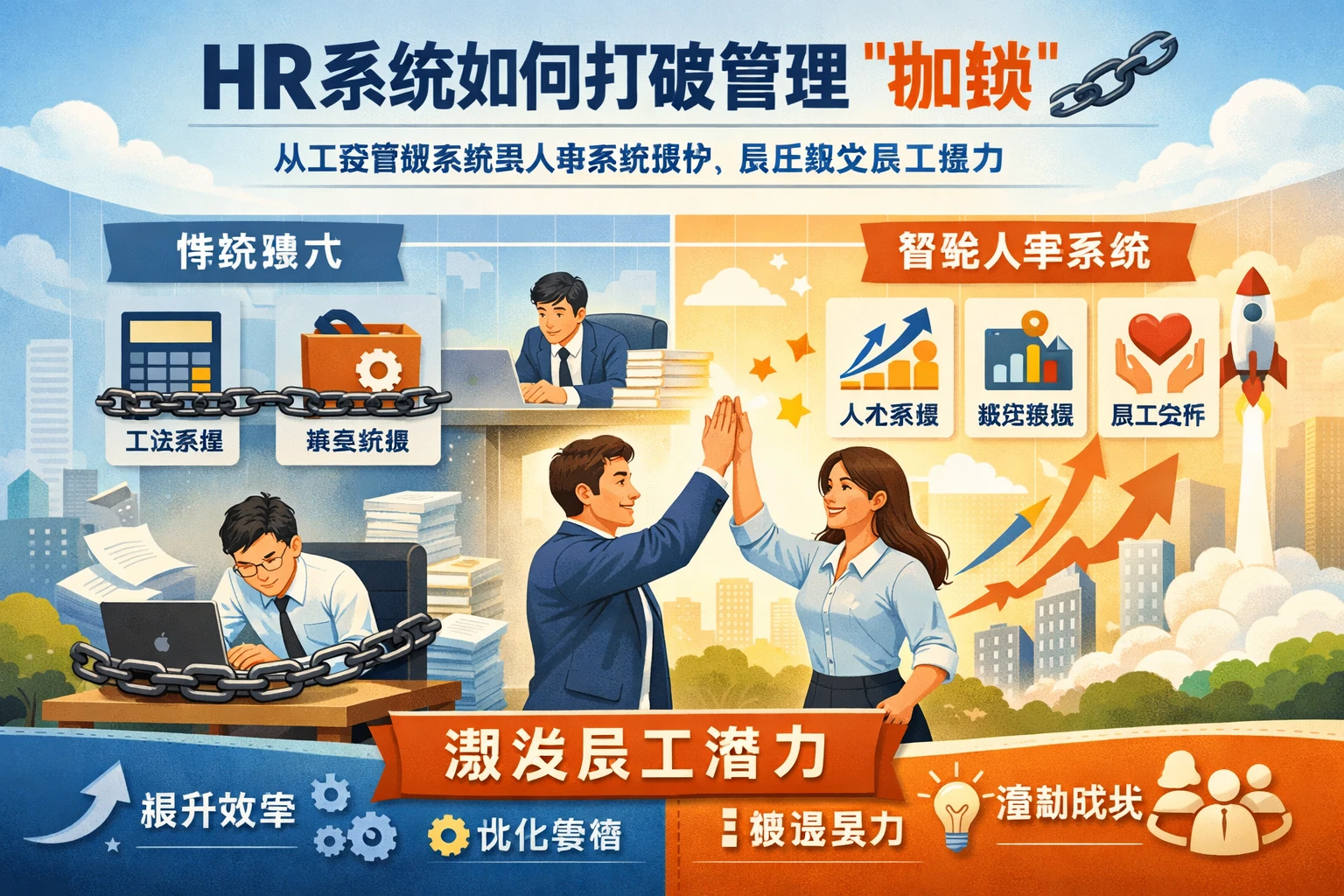HR系统如何打破管理“枷锁”：从工资管理系统到人事系统维护，真正激发员工潜力