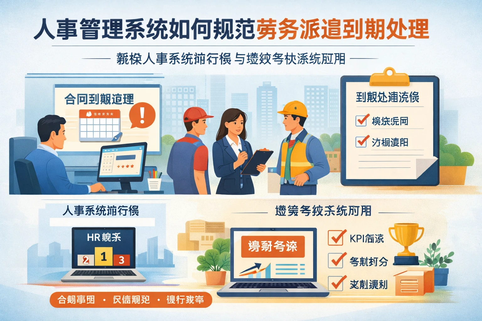 人事管理系统如何规范劳务派遣到期处理:兼谈人事系统排行榜与绩效考核系统应用