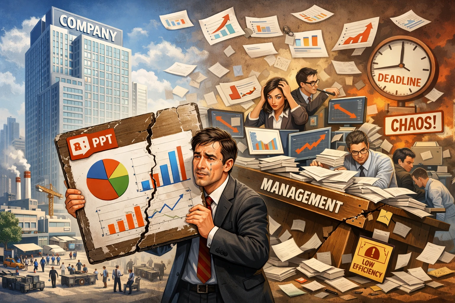 当企业规模扩大后,PPT开始暴露管理短板