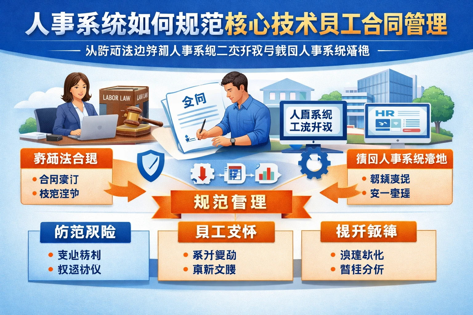 人事系统如何规范核心技术员工合同管理：从劳动法边界到人事系统二次开发与集团人事系统落地