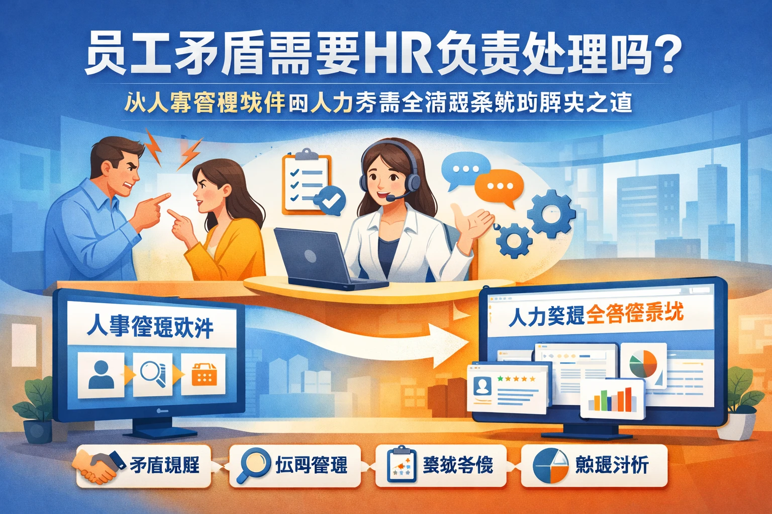 员工矛盾需要HR负责处理吗？从人事管理软件到人力资源全流程系统的解决之道