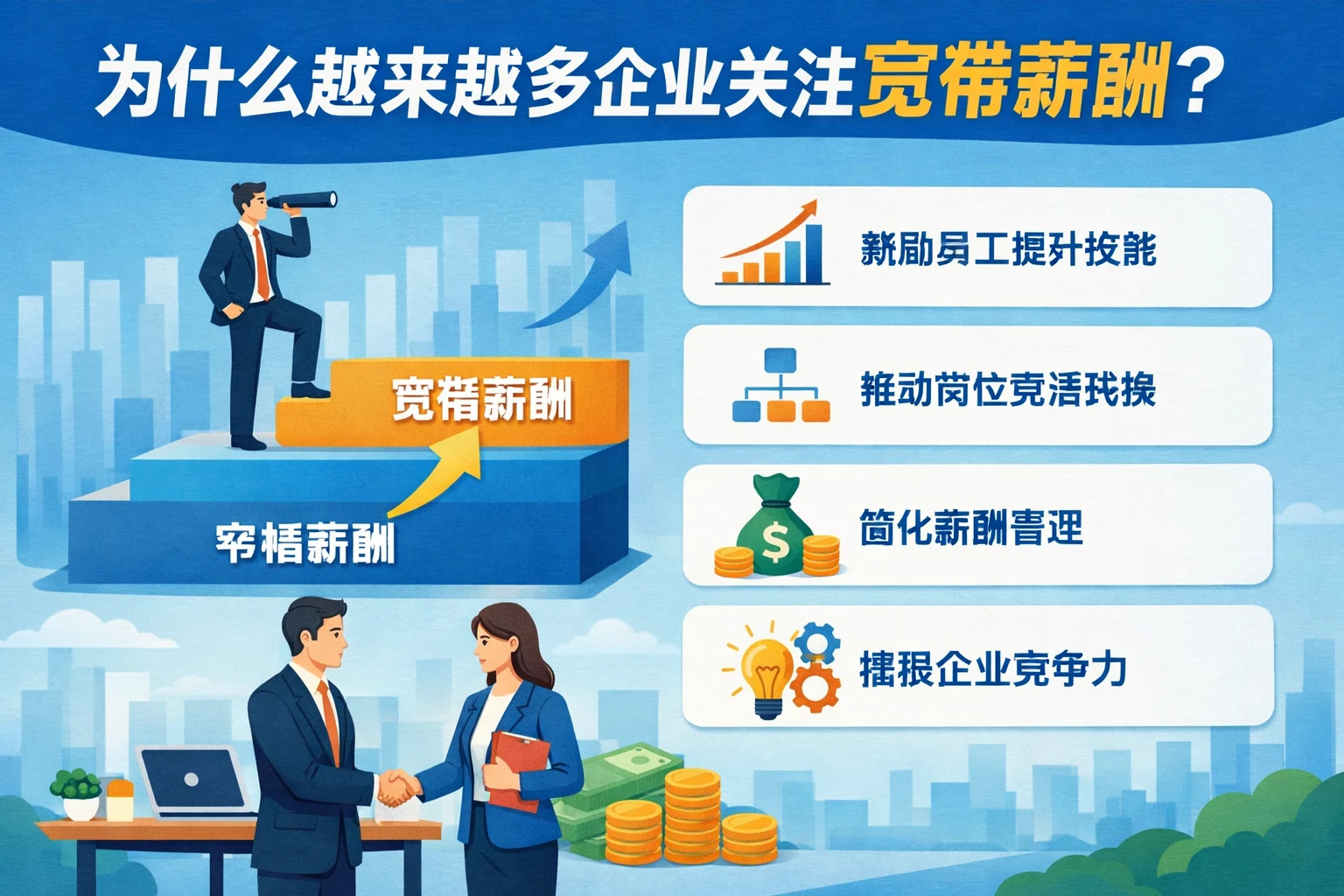 为什么越来越多企业关注宽带薪酬