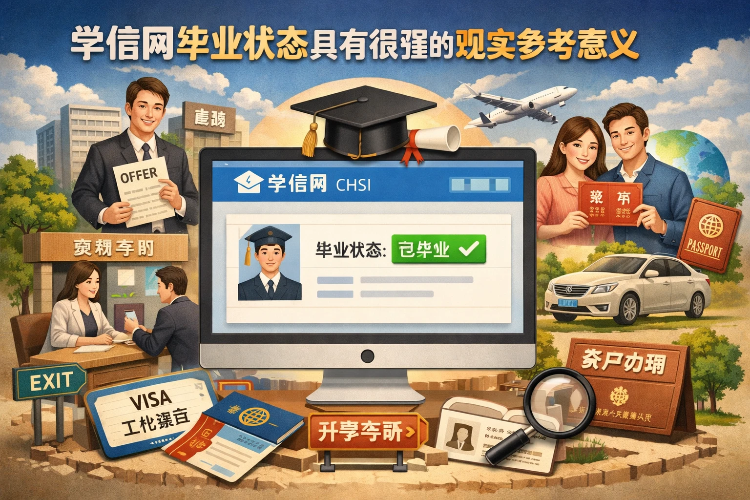 学信网毕业状态具有很强的现实参考意义