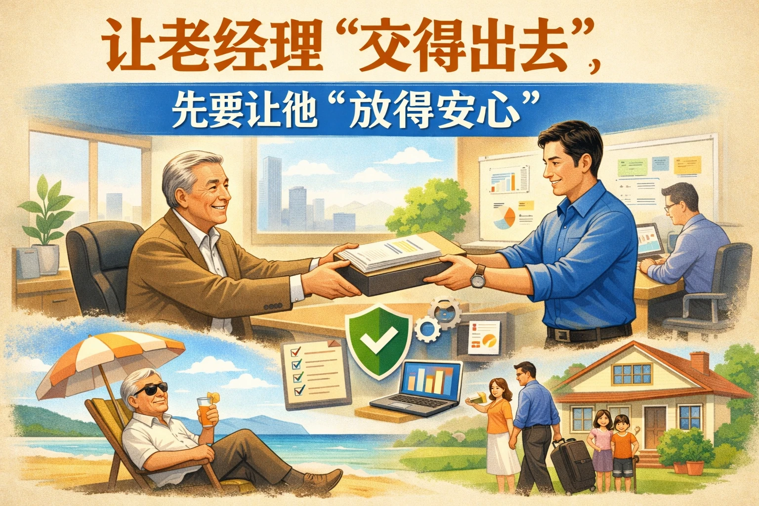 让老经理“交得出去”,先要让他“放得安心”