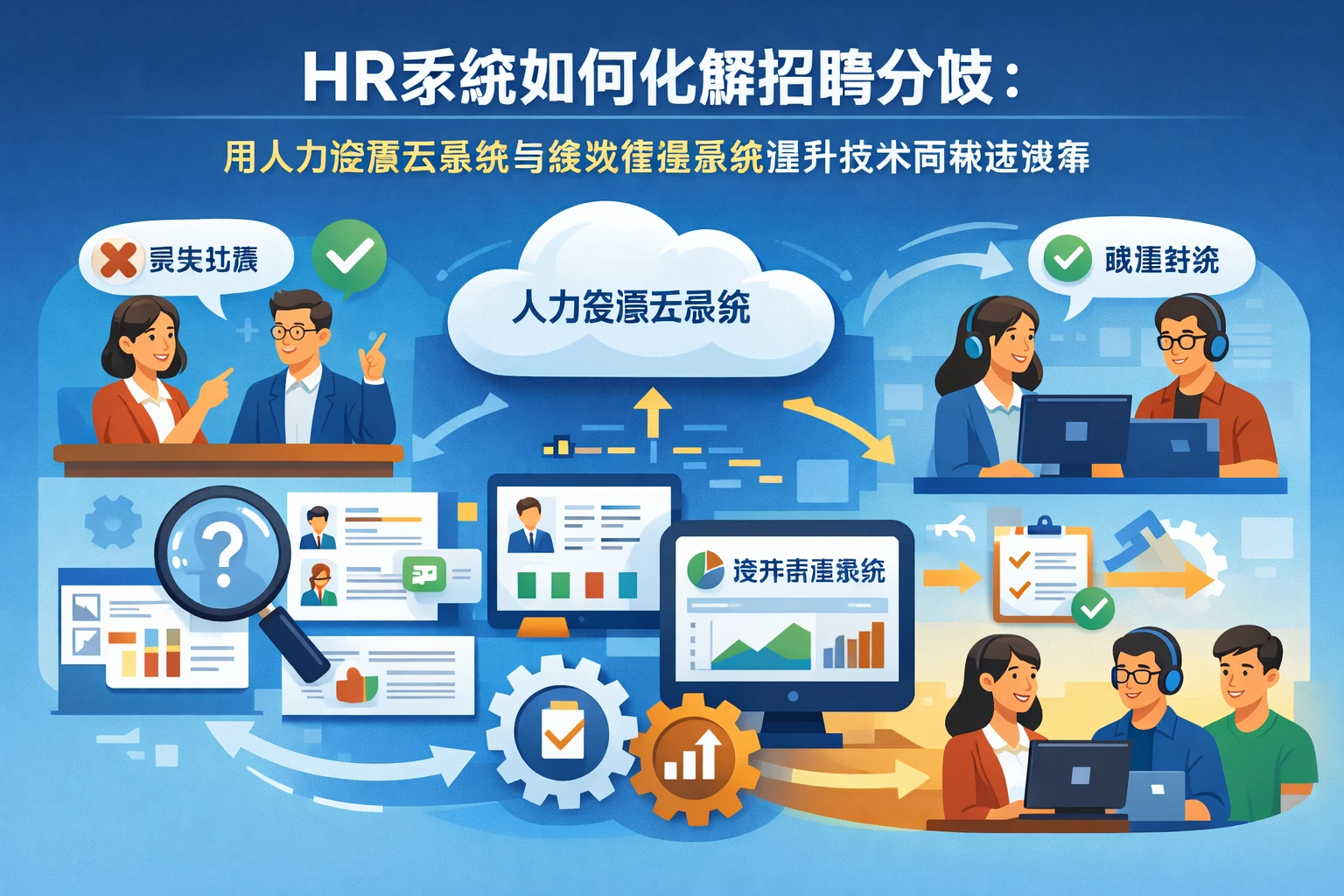 HR系统如何化解招聘分歧:用人力资源云系统与绩效管理系统提升技术岗筛选效率