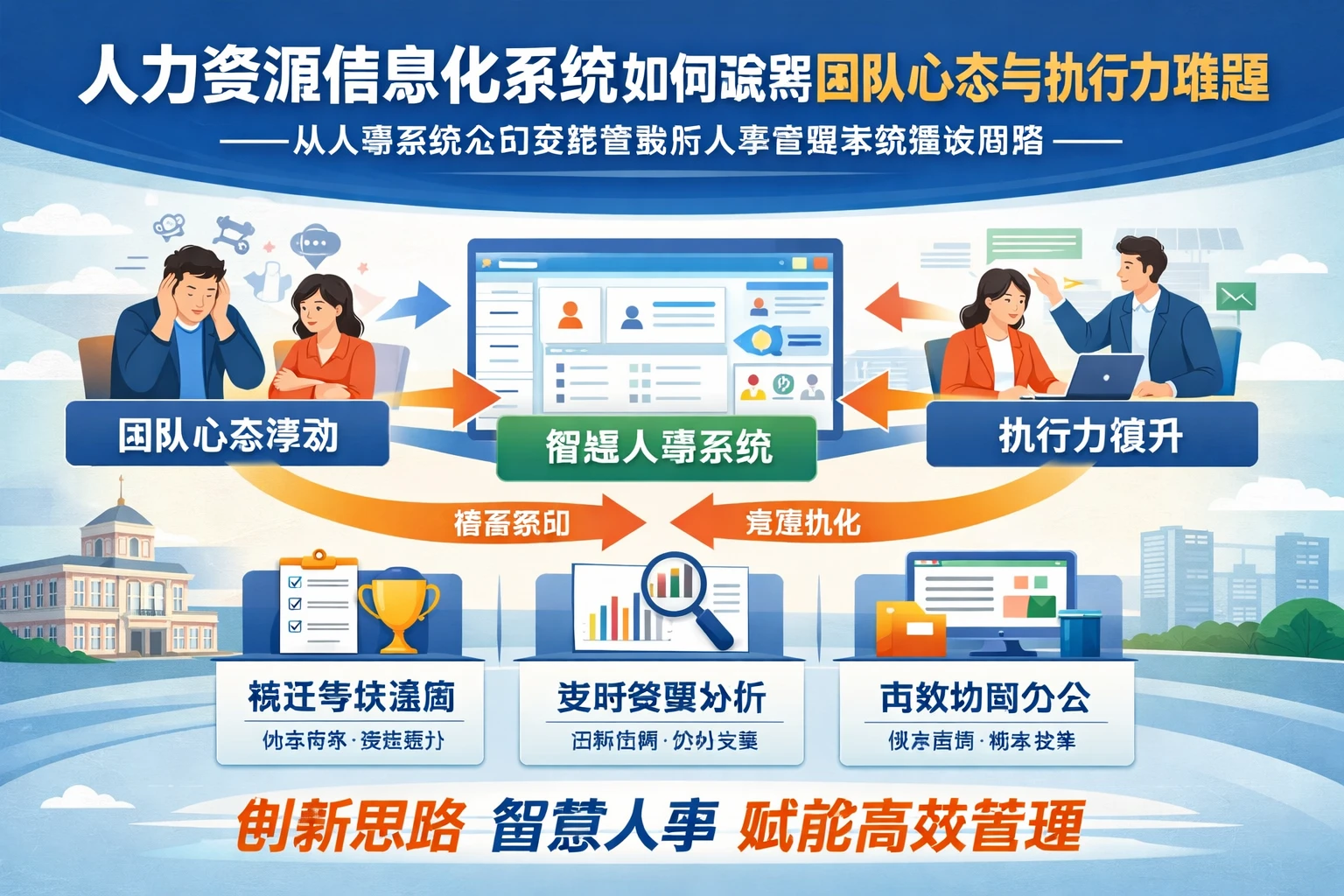 人力资源信息化系统如何破解团队心态与执行力难题——从人事系统公司实践看政府人事管理系统建设思路