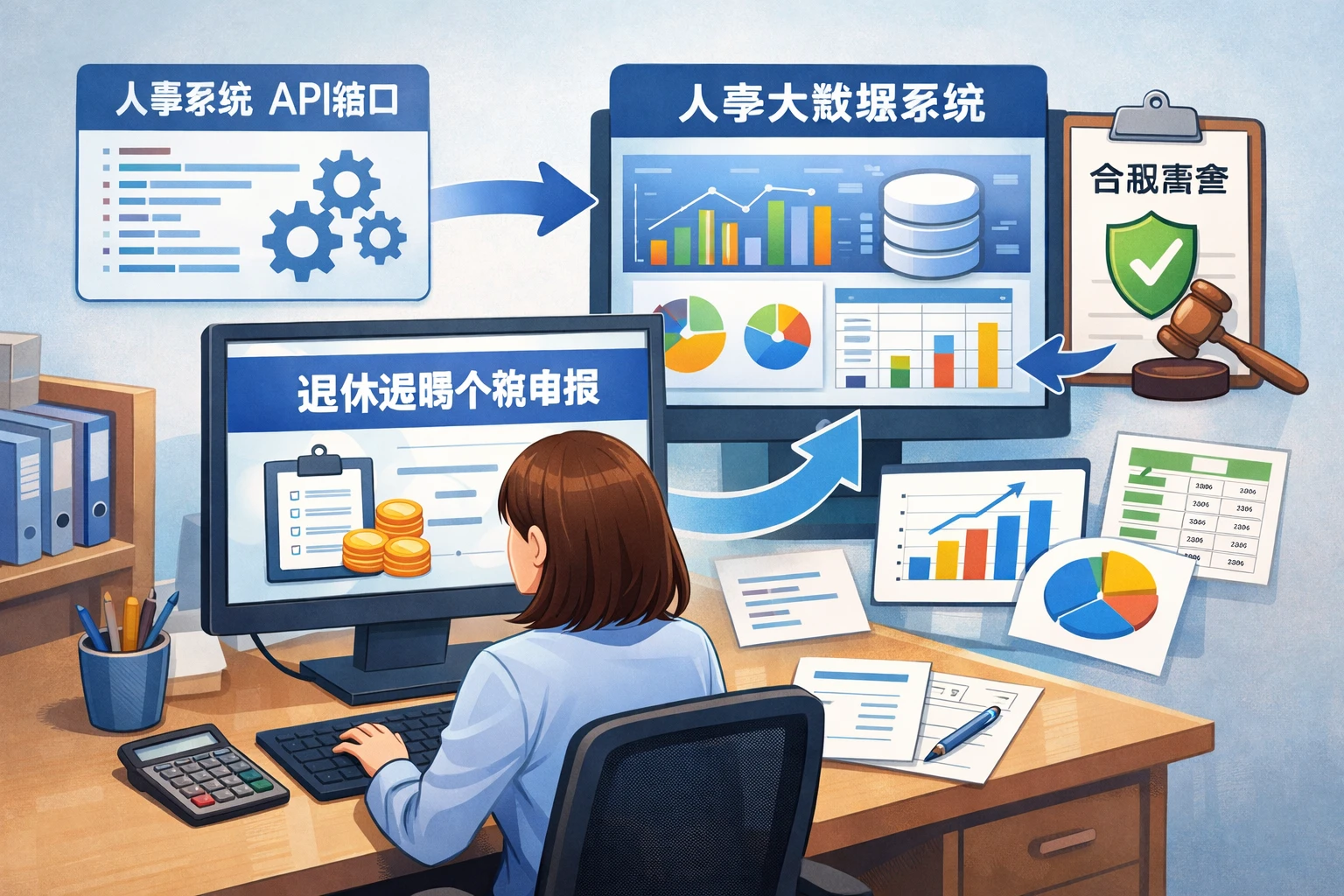 人力资源系统如何处理退休返聘个税申报:从人事系统API接口到人事大数据系统的合规实践