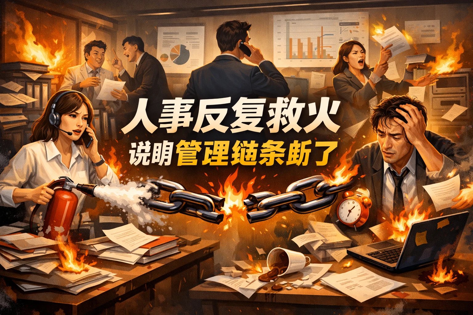 人事反复救火，说明管理链条断了