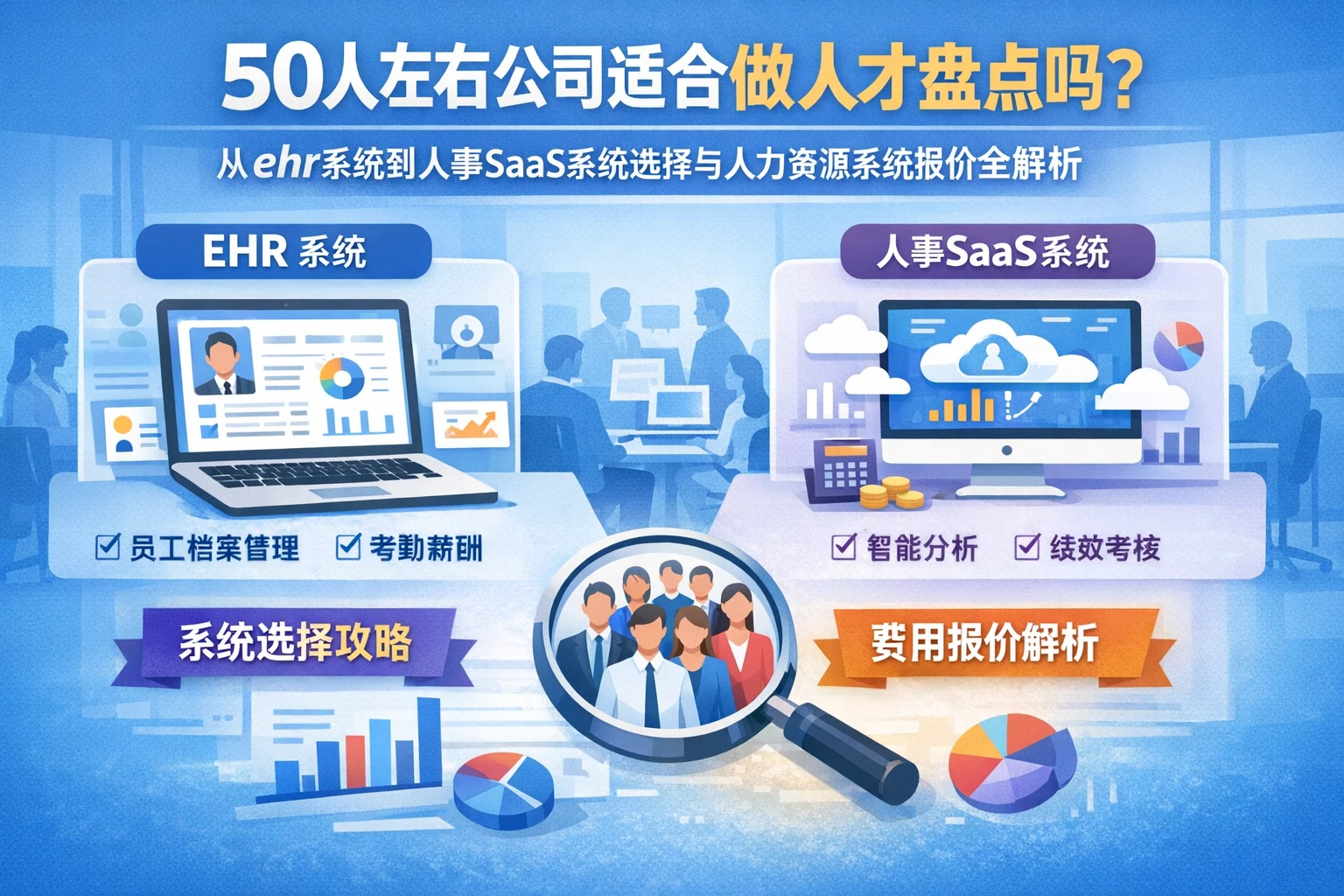 50人左右公司适合做人才盘点吗？从ehr系统到人事SaaS系统选择与人力资源系统报价全解析