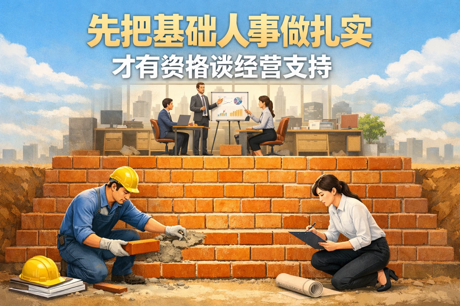 先把基础人事做扎实，才有资格谈经营支持