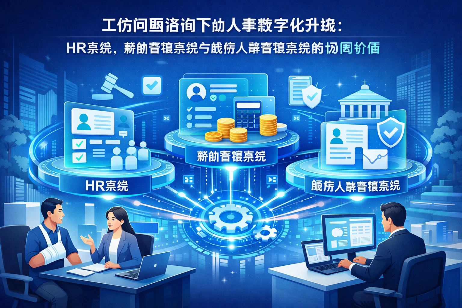 工伤问题咨询下的人事数字化升级：HR系统、薪酬管理系统与政府人事管理系统的协同价值