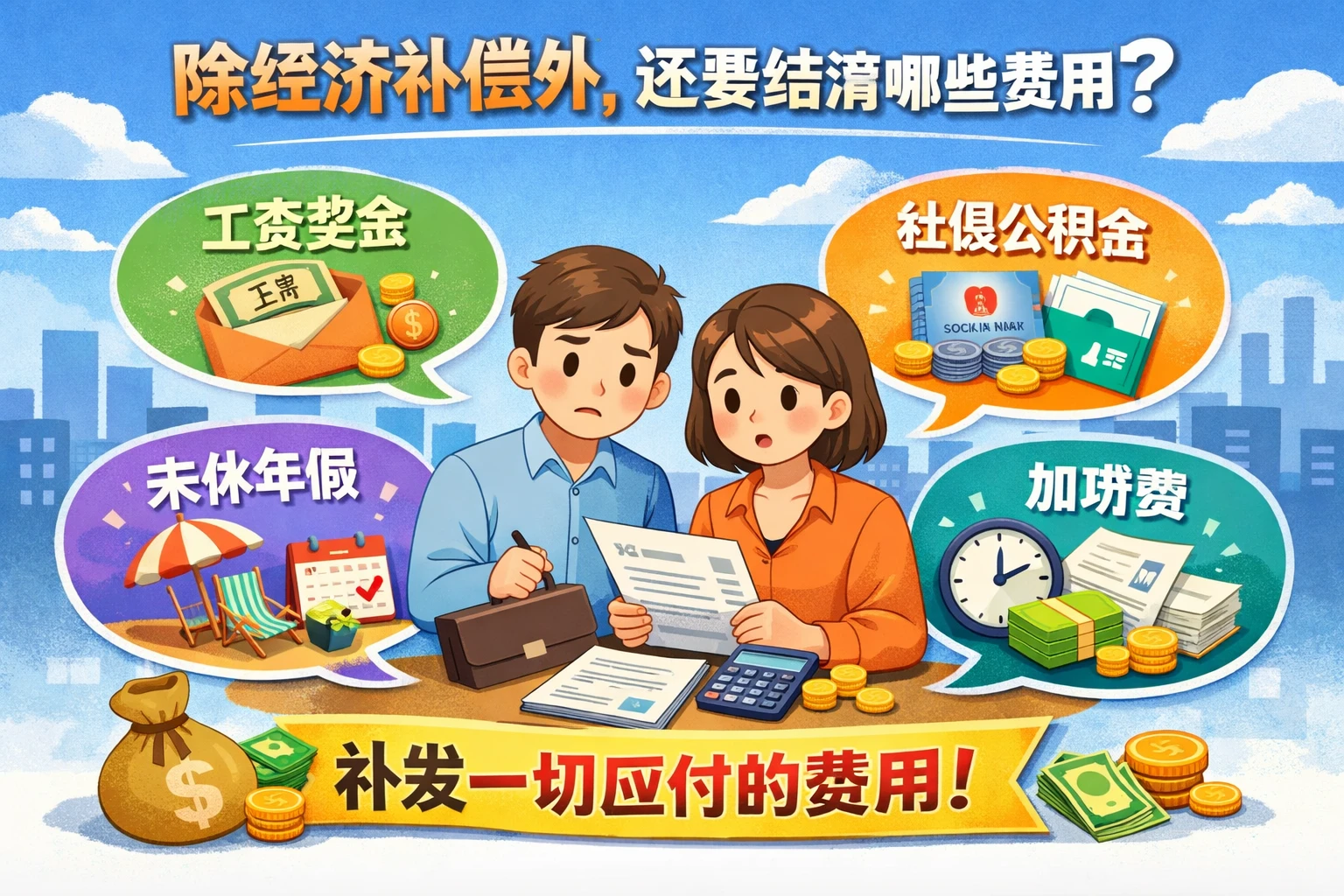 除经济补偿外，还要结清哪些费用