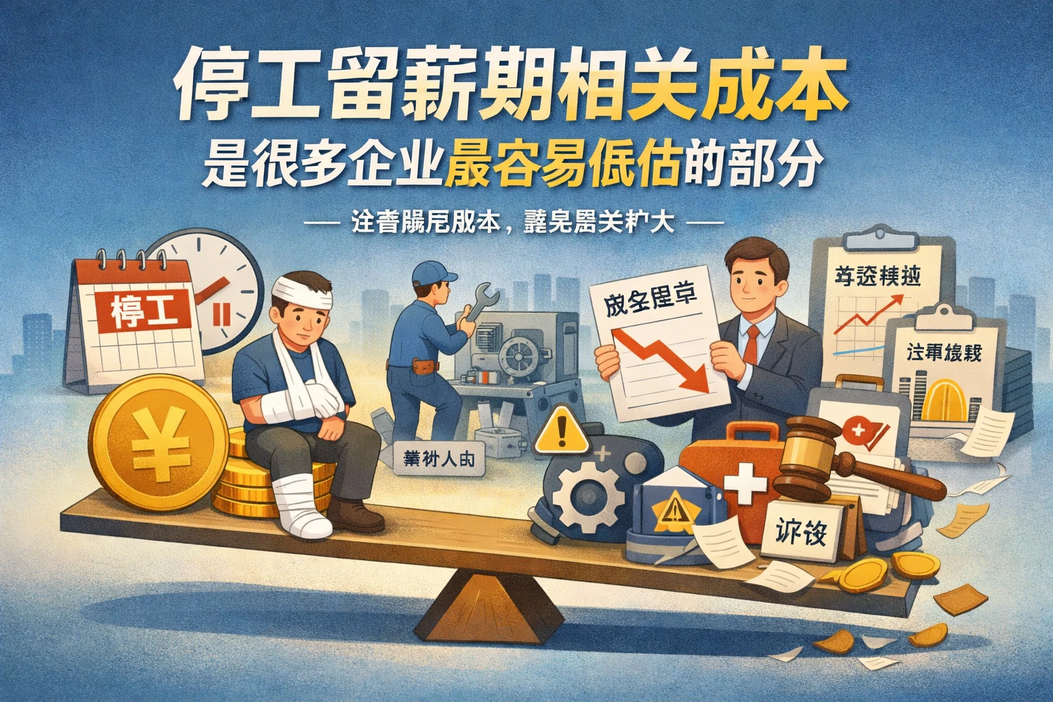 停工留薪期相关成本，是很多企业最容易低估的部分