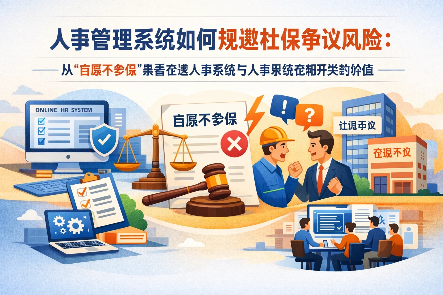 人事管理系统如何规避社保争议风险：从“自愿不参保”案看在线人事系统与人事系统定制开发的价值