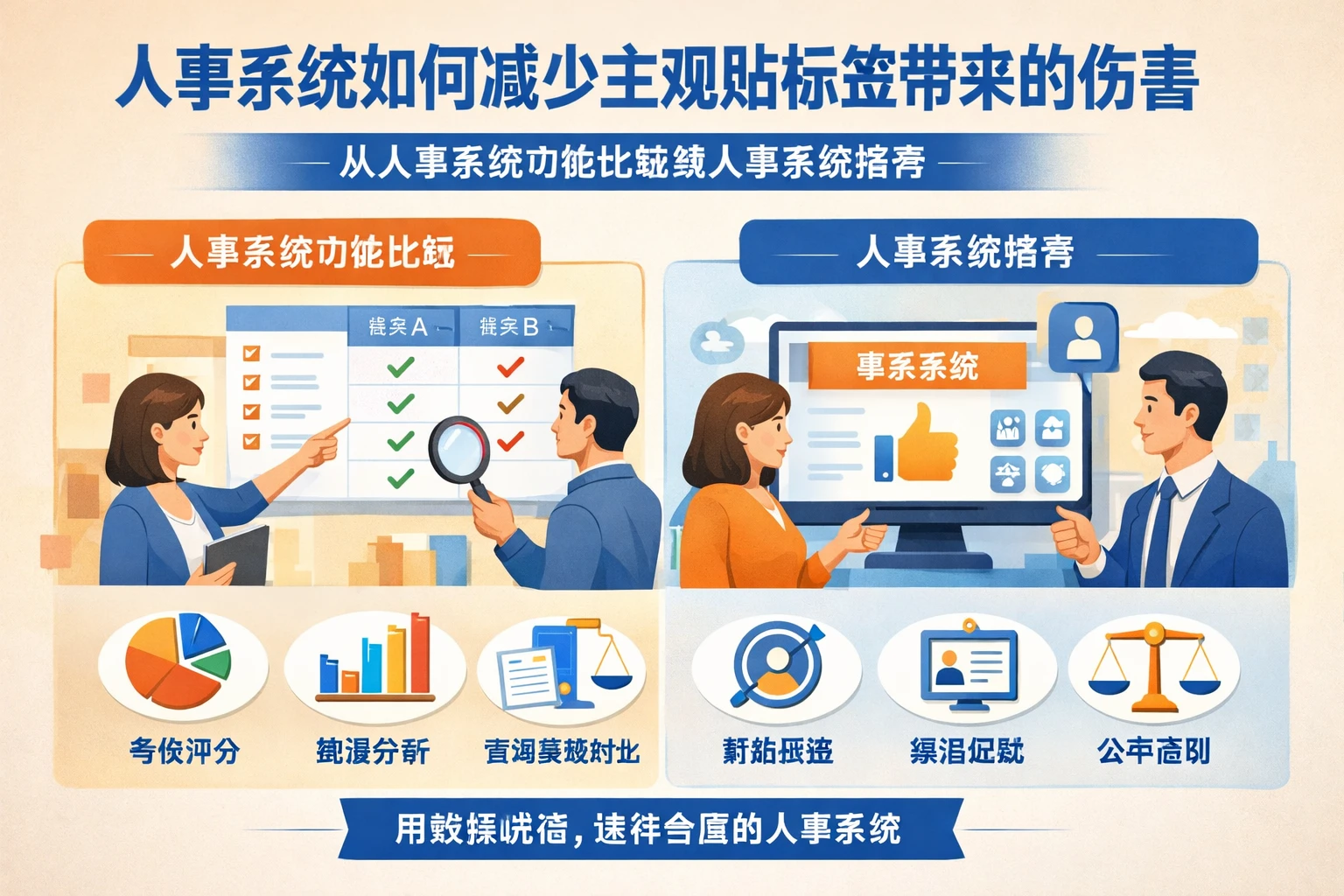 人事系统如何减少主观贴标签带来的伤害:从人事系统功能比较到人事系统推荐