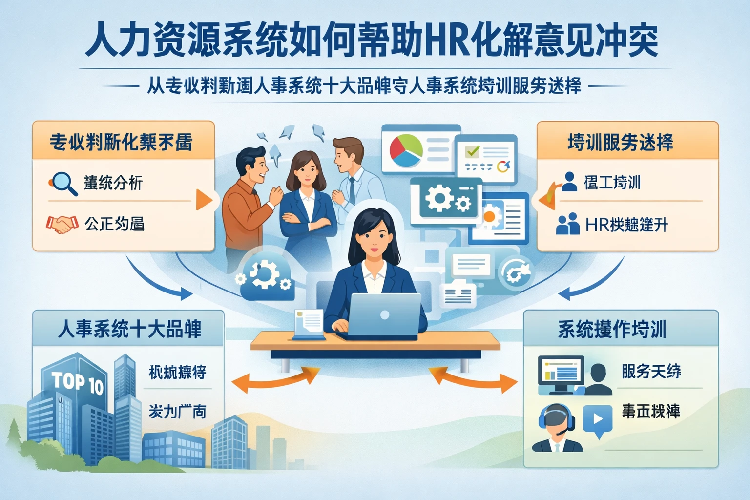 人力资源系统如何帮助HR化解意见冲突：从专业判断到人事系统十大品牌与人事系统培训服务选择