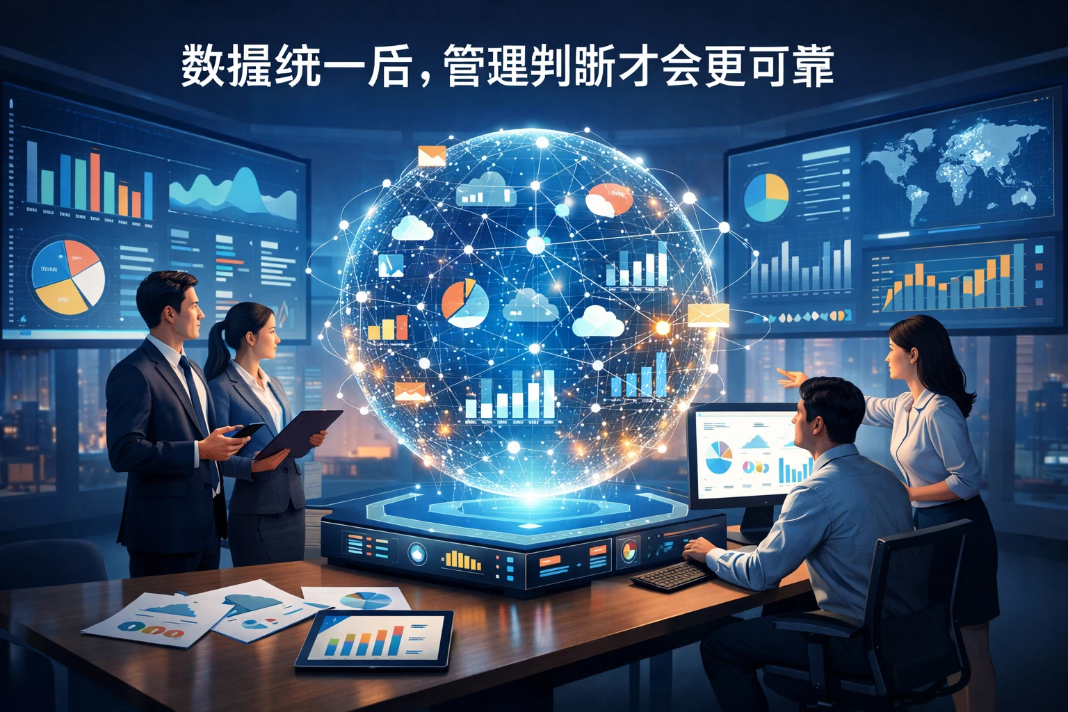 数据统一后，管理判断才会更可靠