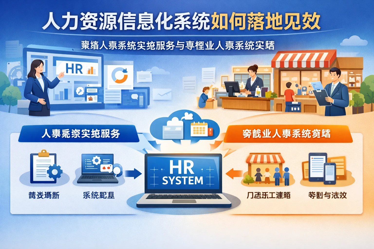 人力资源信息化系统如何落地见效：聚焦人事系统实施服务与零售业人事系统实践