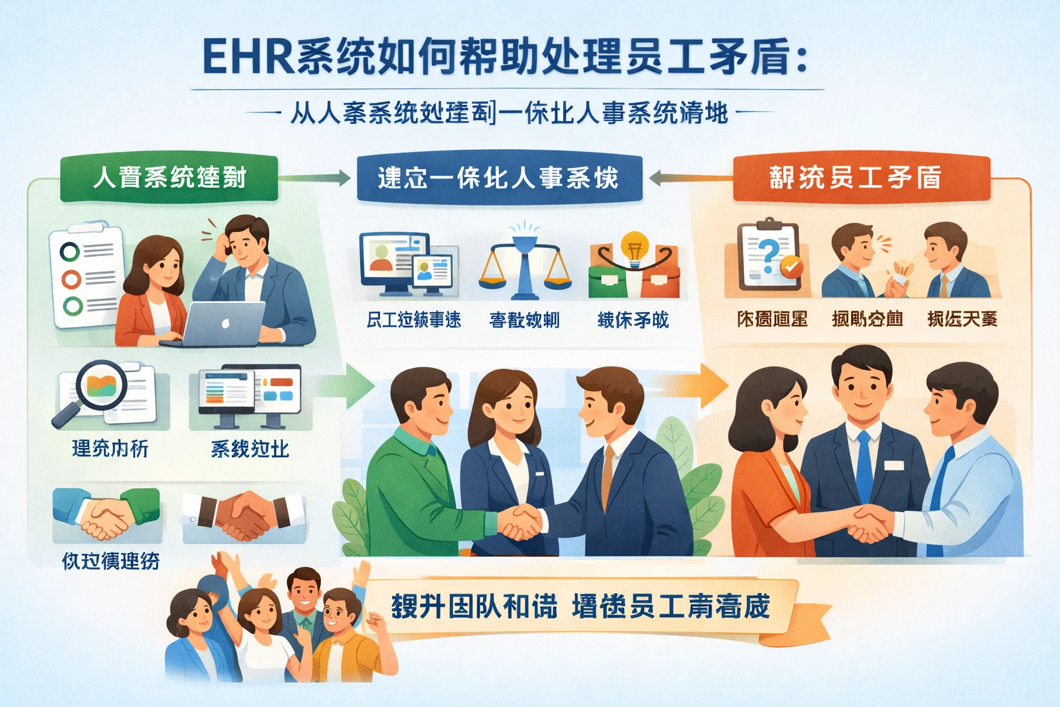 ehr系统如何帮助处理员工矛盾：从人事系统选型到一体化人事系统落地