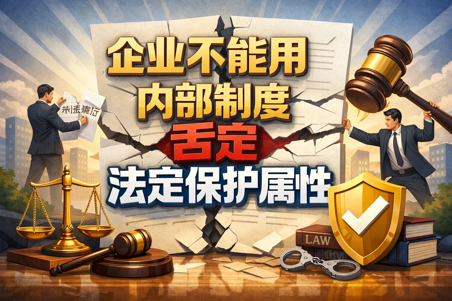 企业不能用内部制度否定法定保护属性