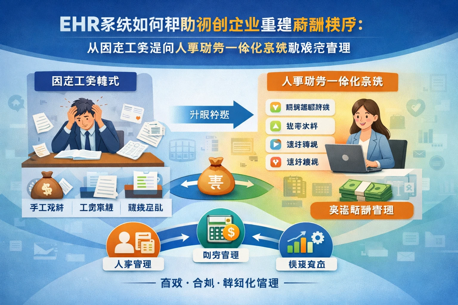 ehr系统如何帮助初创企业重建薪酬秩序：从固定工资走向人事财务一体化系统的规范管理