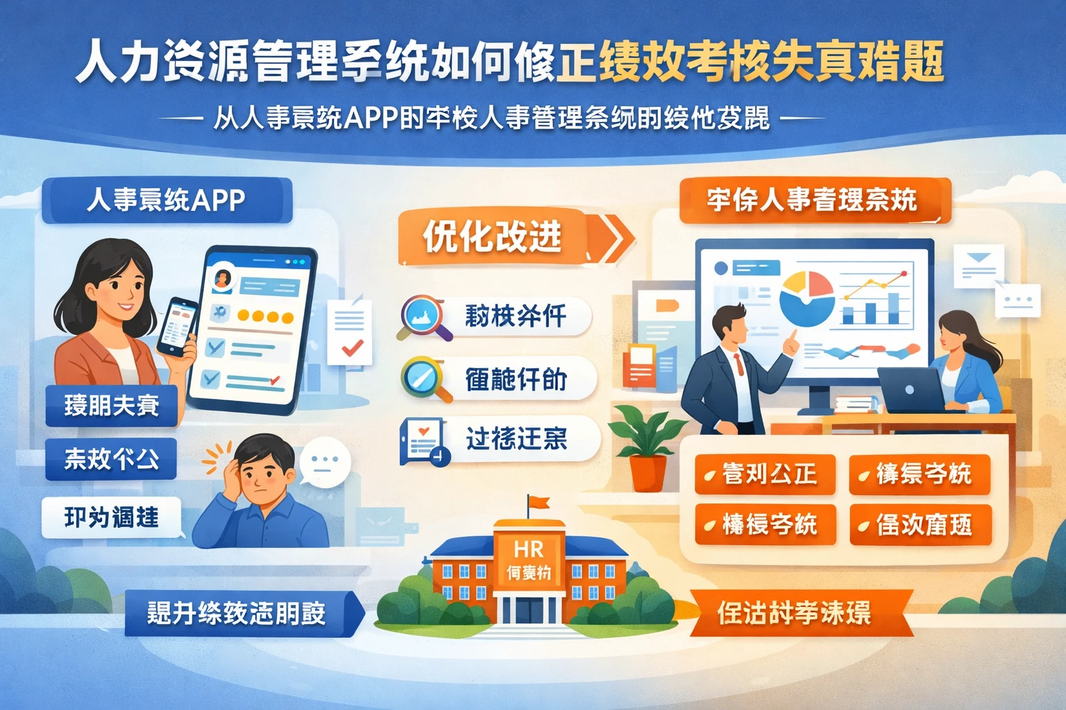 人力资源管理系统如何修正绩效考核失真难题：从人事系统APP到学校人事管理系统的落地实践