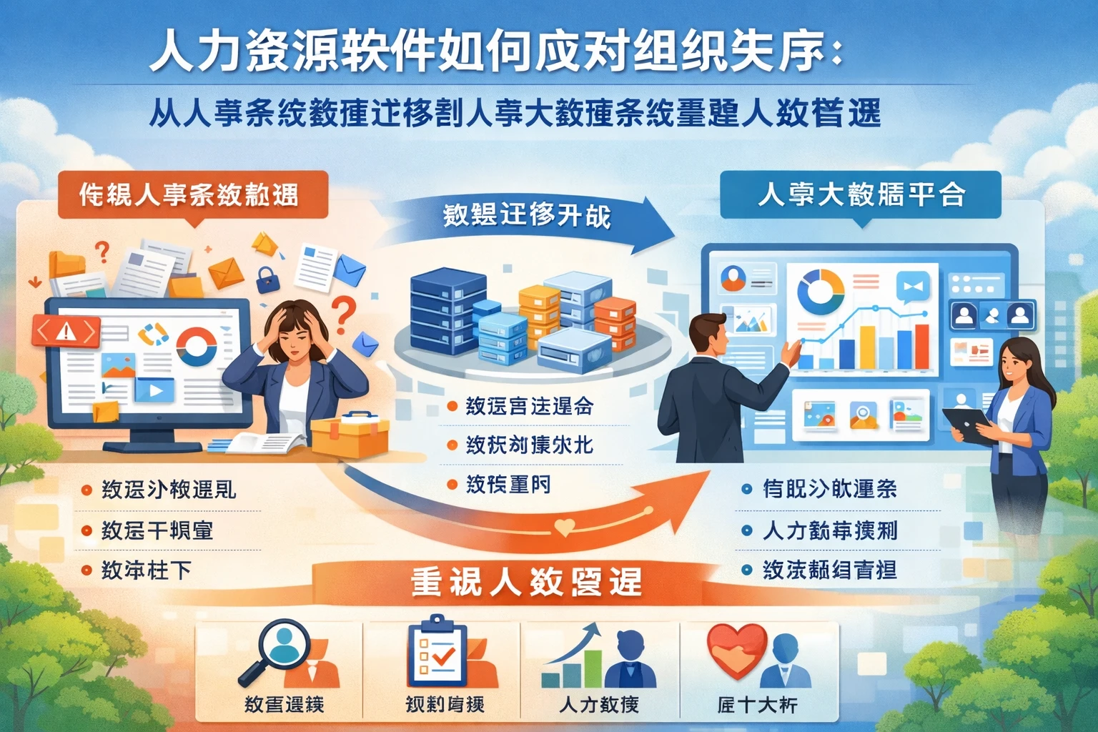 人力资源软件如何应对组织失序：从人事系统数据迁移到人事大数据系统重建人效管理