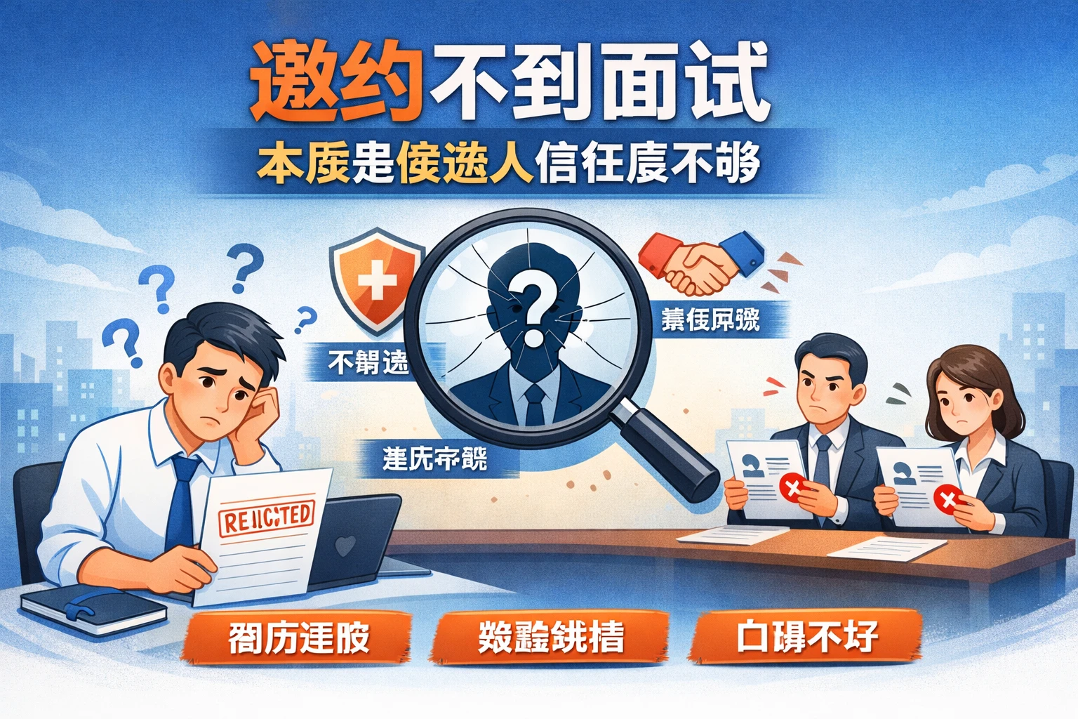 邀约不到面试，本质是候选人信任度不够