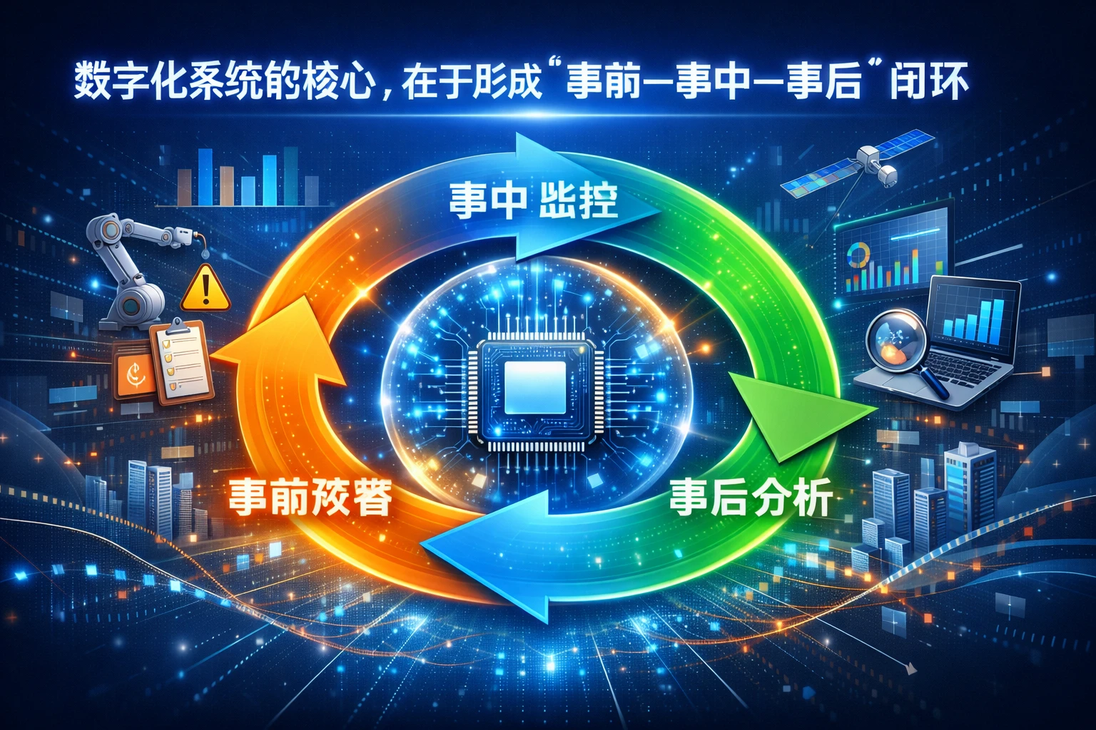 数字化系统的核心,在于形成“事前—事中—事后”闭环