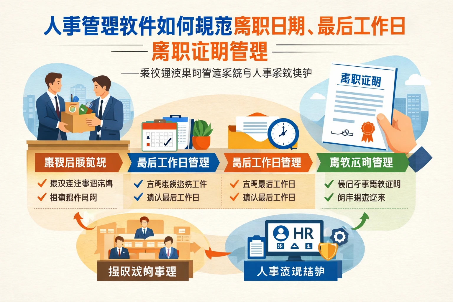 人事管理软件如何规范离职日期、最后工作日与离职证明管理——兼谈组织架构管理系统与人事系统维护