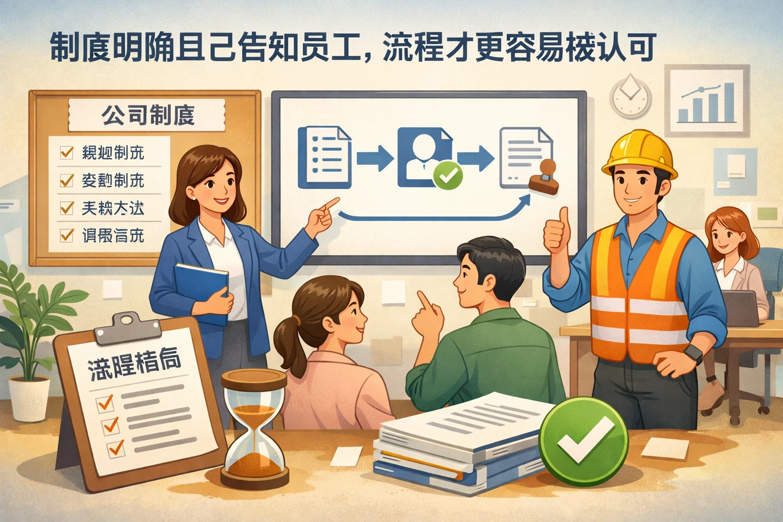 制度明确且已告知员工，流程才更容易被认可