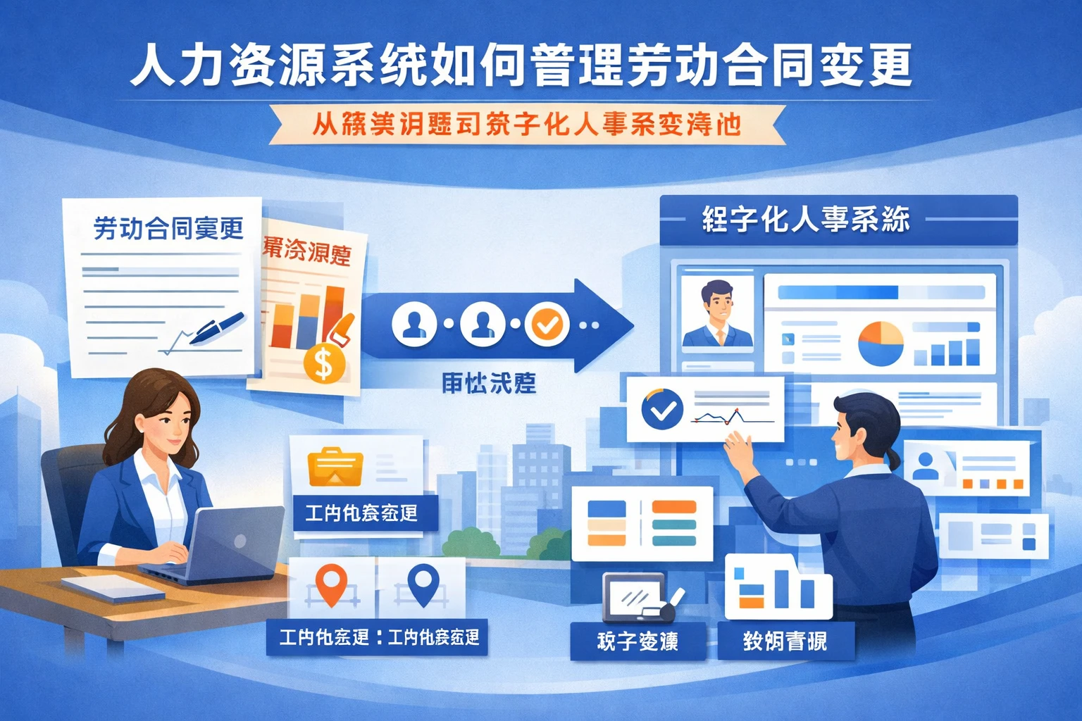 人力资源系统如何管理劳动合同变更:从薪资调整到数字化人事系统落地
