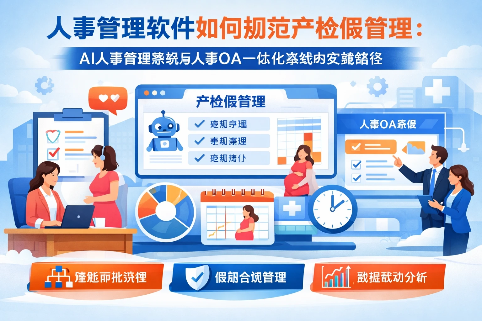 人事管理软件如何规范产检假管理：AI人事管理系统与人事OA一体化系统的实践路径