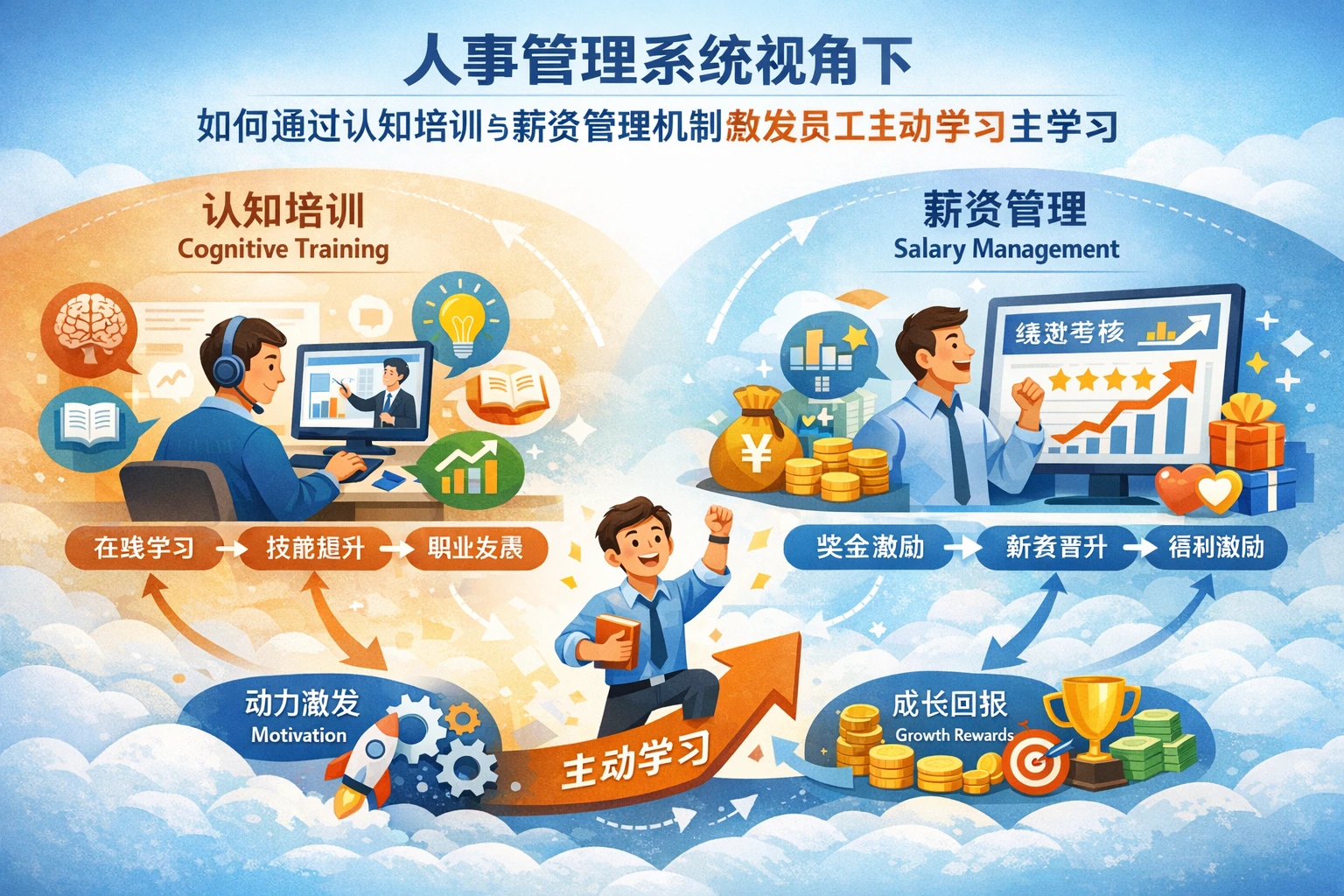 人事管理系统视角下,如何通过认知培训与薪资管理系统机制激发员工主动学习