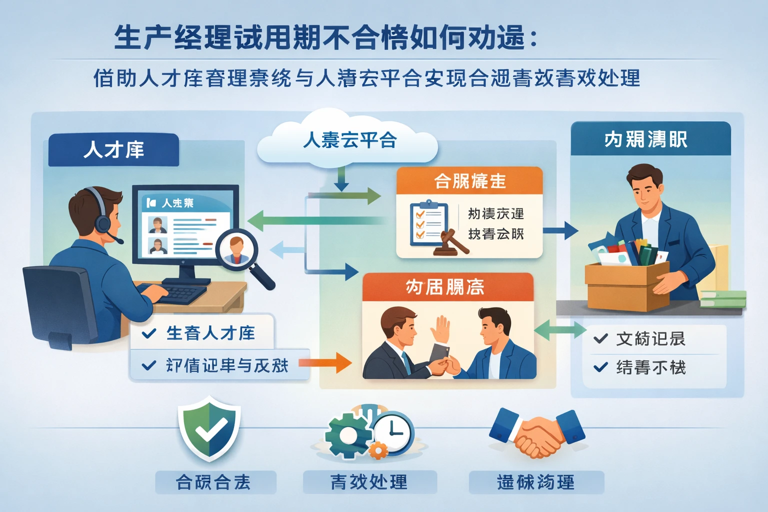 HR管理软件视角下，生产经理试用期不合格如何劝退：借助人才库管理系统与人事云平台实现合规高效处理