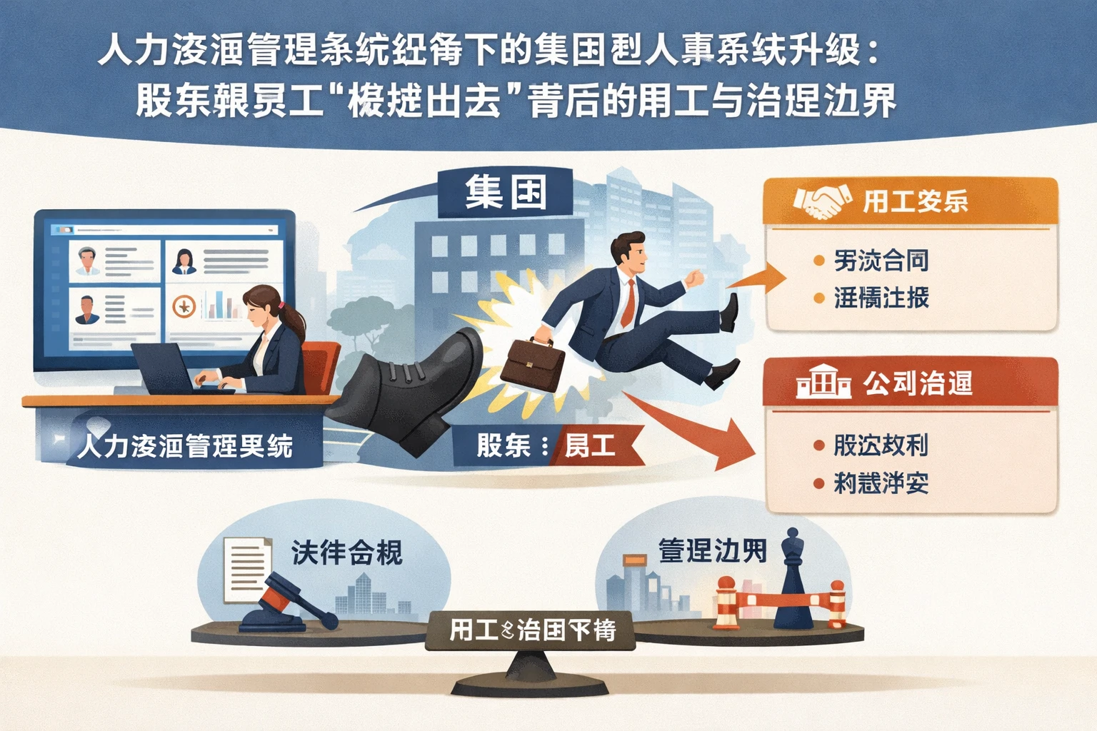 人力资源管理系统视角下的集团型人事系统升级:股东兼员工“被提出去”背后的用工与治理边界