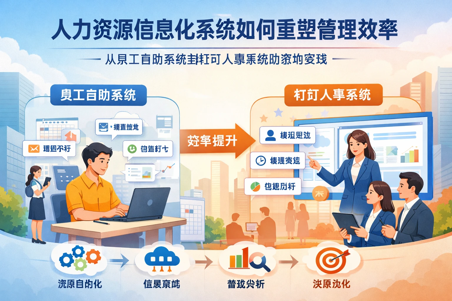 人力资源信息化系统如何重塑管理效率：从员工自助系统到钉钉人事系统的落地实践