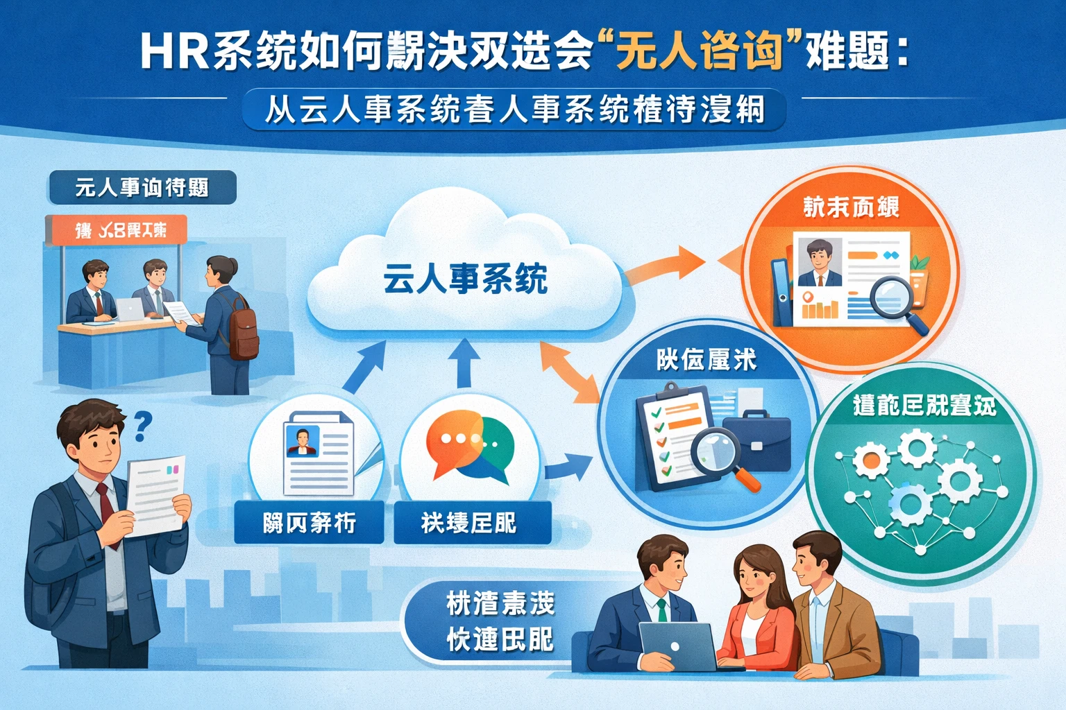 HR系统如何解决双选会“无人咨询”难题：从云人事系统看人事系统推荐逻辑