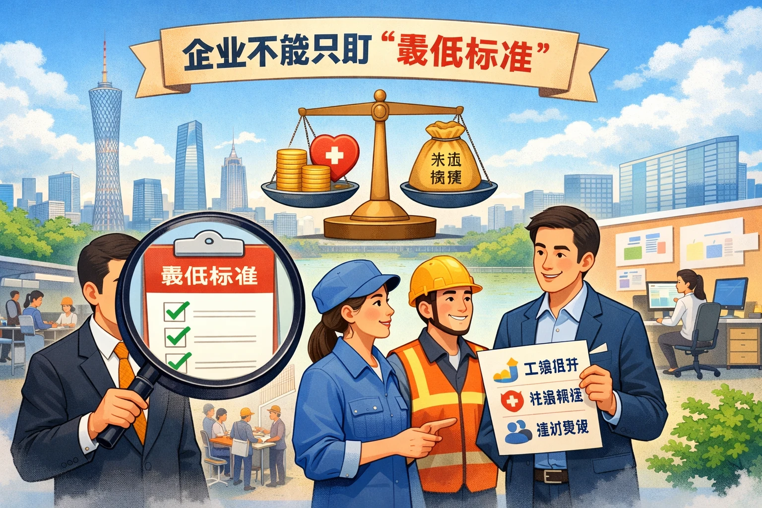 广州用工场景下，企业不能只盯“最低标准”
