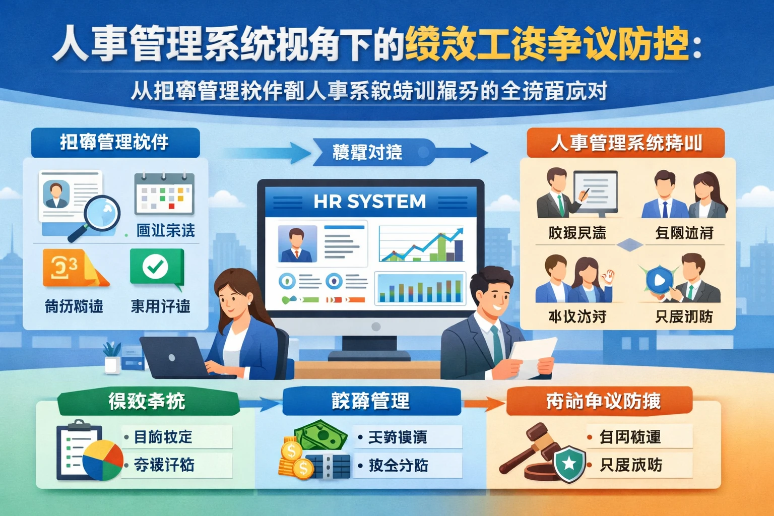 人事管理系统视角下的绩效工资争议防控:从招聘管理软件到人事系统培训服务的全流程应对